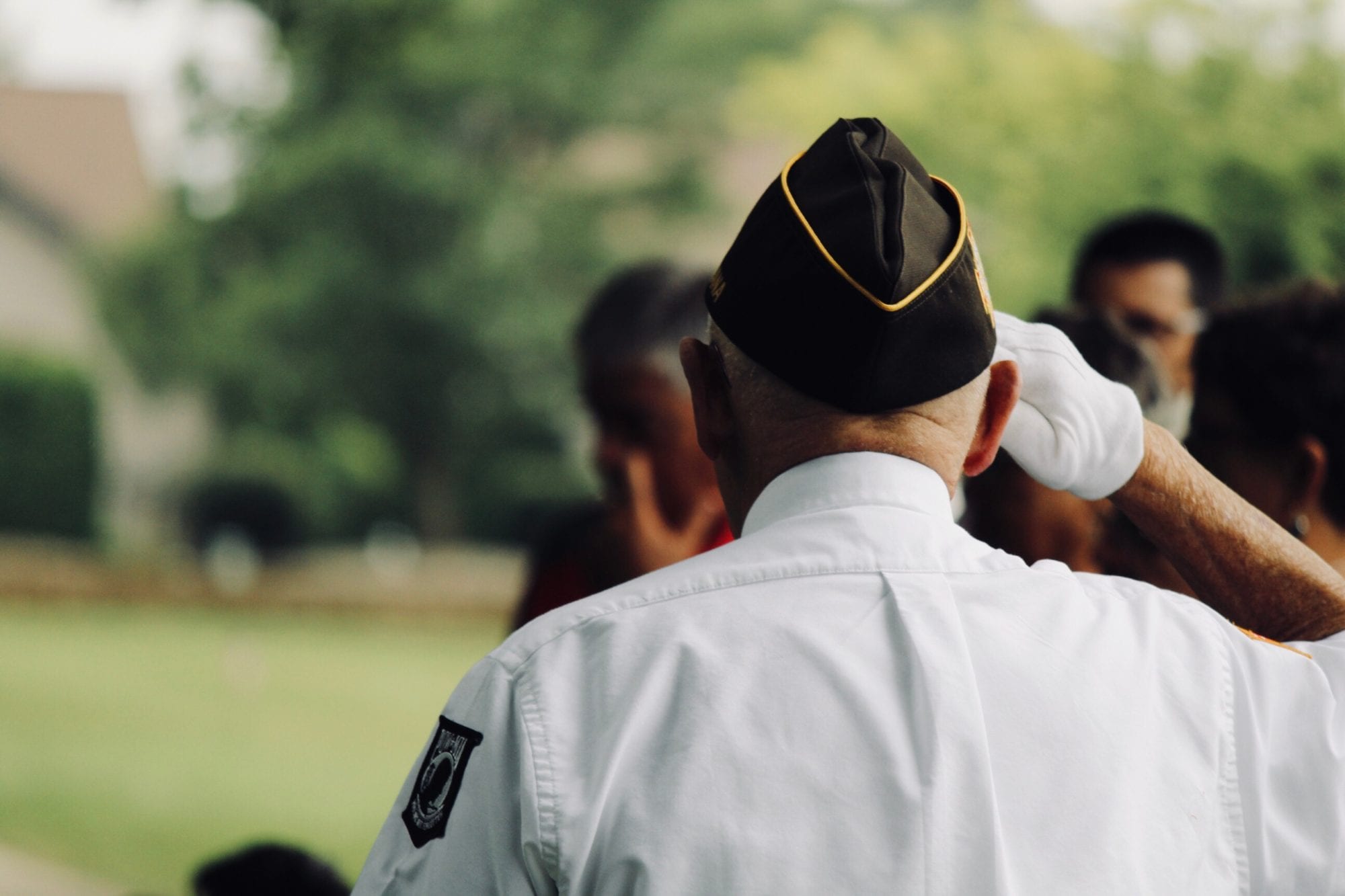 back of soldier's head