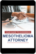 Mesothelioma Attorney Checklist on Tablet