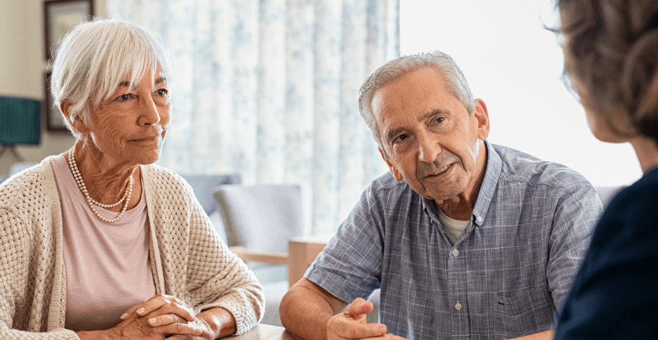 Seniors working with a lawyer