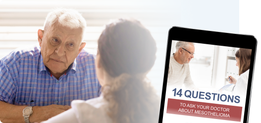 14 Questions to ask your doctor tablet with man talking to dcotor