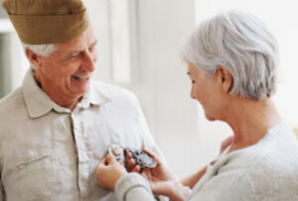 A military veteran and his wife